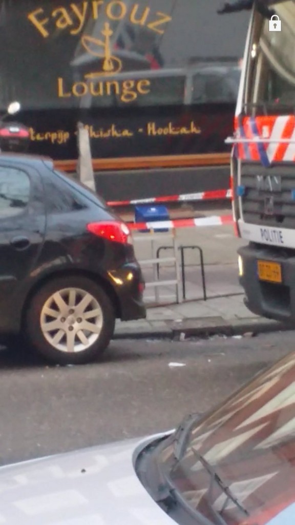 A paaserby captured the crime scene outside the Fayrouz Lounge